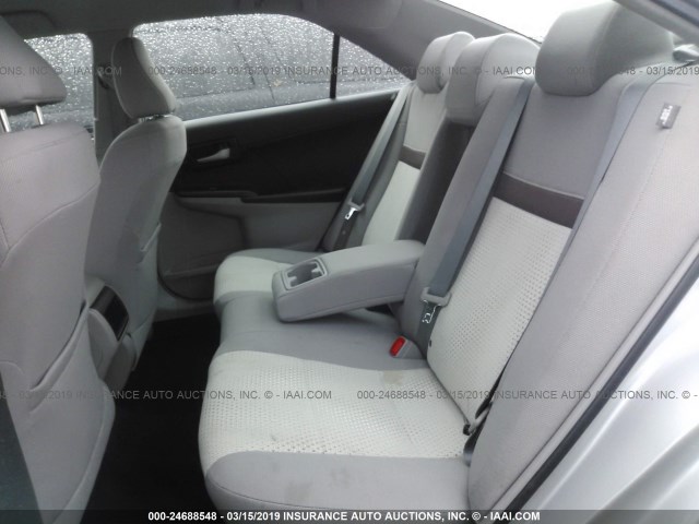4T1BF1FK3CU122625 - 2012 TOYOTA CAMRY SE/LE/XLE SILVER photo 8