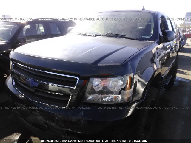 1GNFK13569R179212 - 2009 CHEVROLET TAHOE HYBRID BLACK photo 2