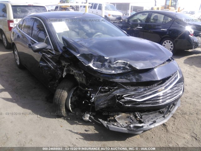 1G1ZB5ST3HF148344 - 2017 CHEVROLET MALIBU LS BLACK photo 1
