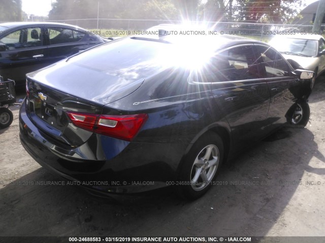 1G1ZB5ST3HF148344 - 2017 CHEVROLET MALIBU LS BLACK photo 4