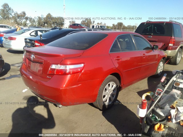 JTNBE46K873017272 - 2007 TOYOTA CAMRY NEW GENERAT CE/LE/XLE/SE RED photo 4