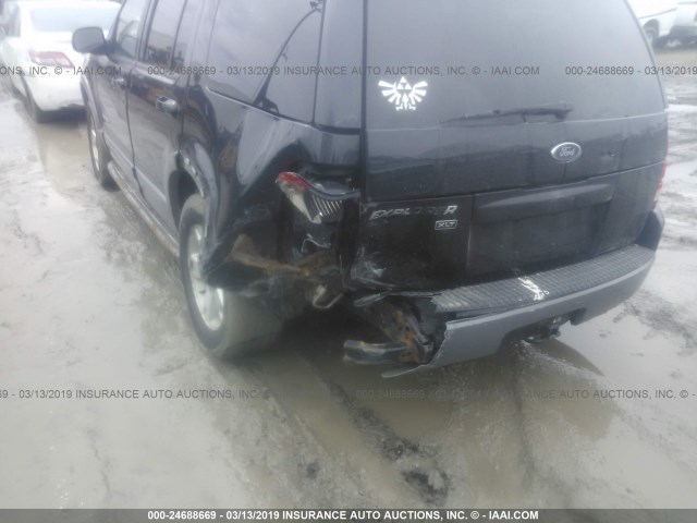 1FMZU63K02UD67547 - 2002 FORD EXPLORER XLT BLACK photo 6