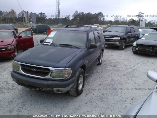 1FMZU83P7YZB91888 - 2000 FORD EXPLORER XLT BLUE photo 2