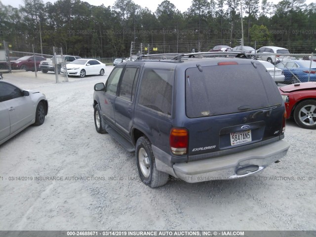 1FMZU83P7YZB91888 - 2000 FORD EXPLORER XLT BLUE photo 3