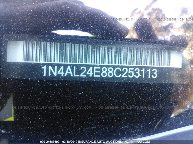 1N4AL24E88C253113 - 2008 NISSAN ALTIMA 2.5S BLACK photo 9