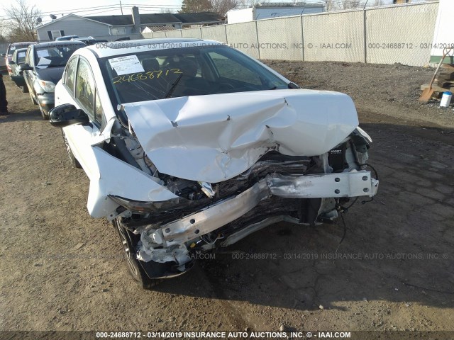 19XFB2F99DE201530 - 2013 HONDA CIVIC EXL WHITE photo 6