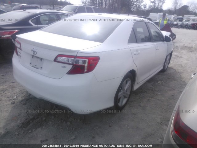 4T1BF1FK6EU766462 - 2014 TOYOTA CAMRY L/SE/LE/XLE 白色 照片 4