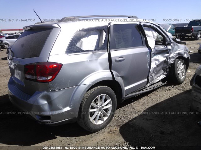 3C4PDCBG1GT167253 - 2016 DODGE JOURNEY SXT SILVER photo 4