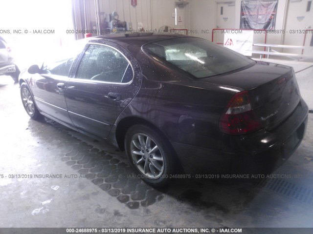 2C3HE66G04H698515 - 2004 CHRYSLER 300M PURPLE photo 3