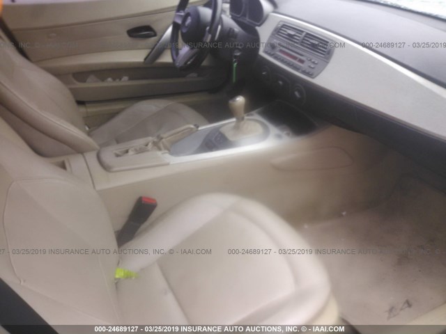 4USBT33433LR64587 - 2003 BMW Z4 2.5 BLACK photo 5