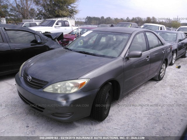 4T1BE32K63U759870 - 2003 TOYOTA CAMRY LE/XLE/SE GRAY photo 2