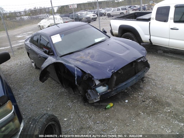 2C3CDXHG5DH655918 - 2013 DODGE CHARGER SXT BLUE photo 1