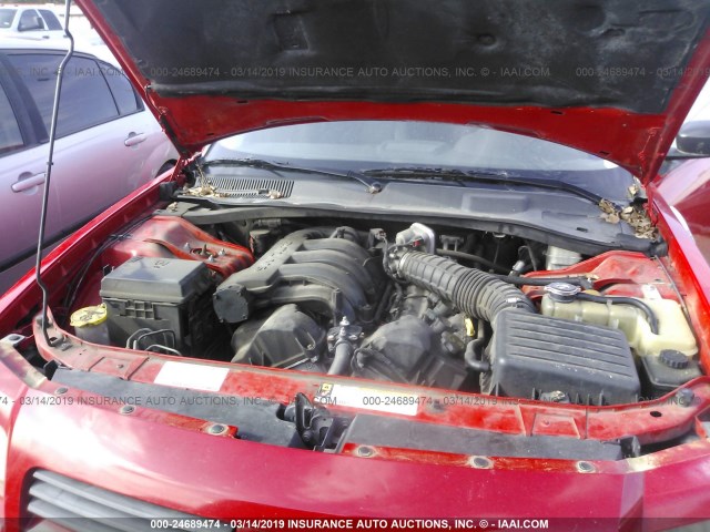 2D4FV47TX8H148122 - 2008 DODGE MAGNUM RED photo 10