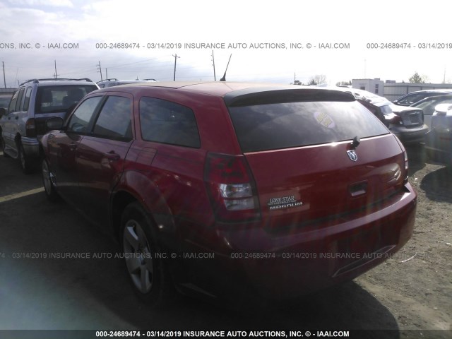 2D4FV47TX8H148122 - 2008 DODGE MAGNUM RED photo 3