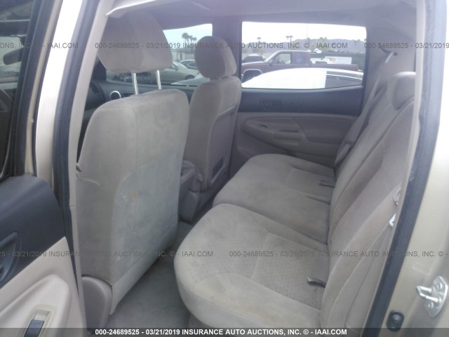 5TEJU62N56Z207299 - 2006 TOYOTA TACOMA DOUBLE CAB PRERUNNER TAN photo 8