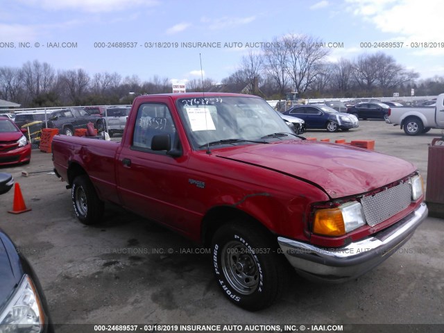 1FTCR10U9VUB70112 - 1997 FORD RANGER RED photo 1