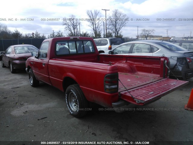 1FTCR10U9VUB70112 - 1997 FORD RANGER RED photo 3