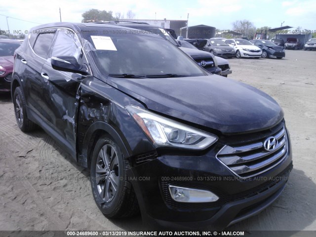 5XYZU3LB3DG008362 - 2013 HYUNDAI SANTA FE SPORT  BLACK photo 1