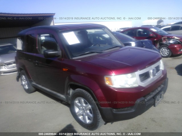 5J6YH18709L001836 - 2009 HONDA ELEMENT EX RED photo 1