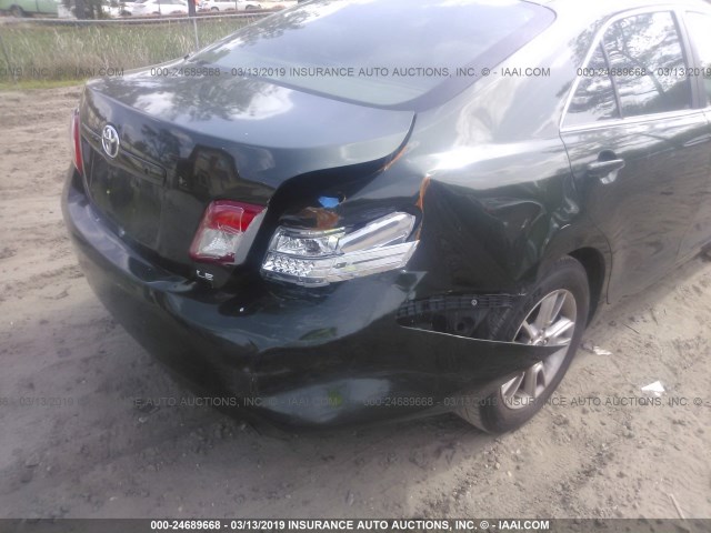 4T1BF3EK7BU615655 - 2011 TOYOTA CAMRY SE/LE/XLE 绿色 照片 6
