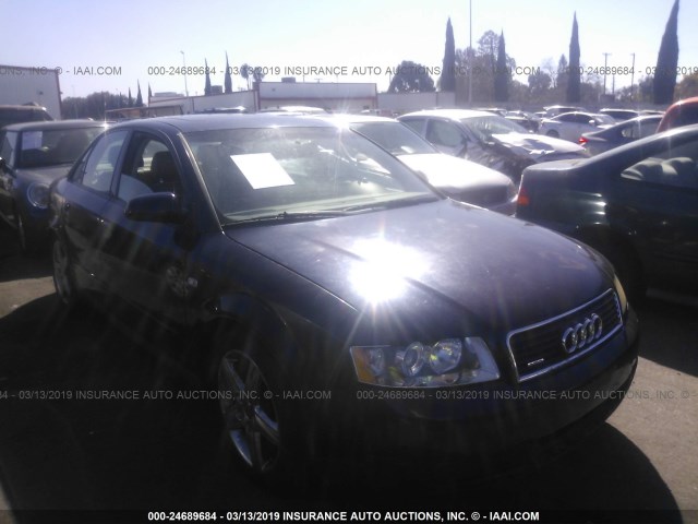 WAULC68E82A284141 - 2002 AUDI A4 1.8T QUATTRO BLUE photo 1