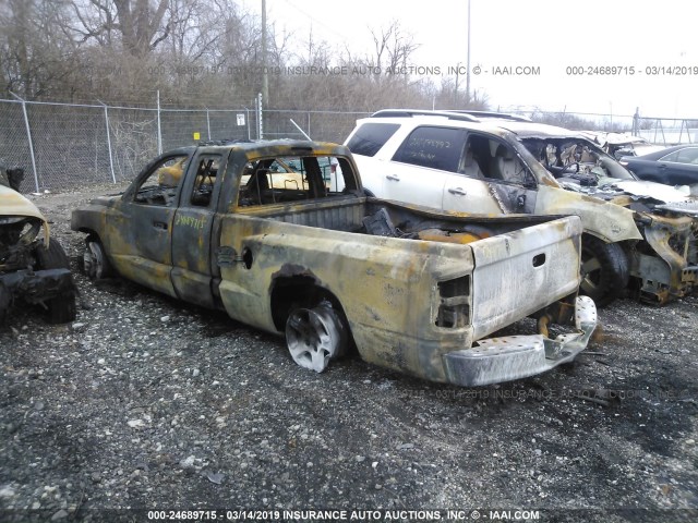 1D7HE42K35S136229 - 2005 DODGE DAKOTA SLT GRAY photo 3