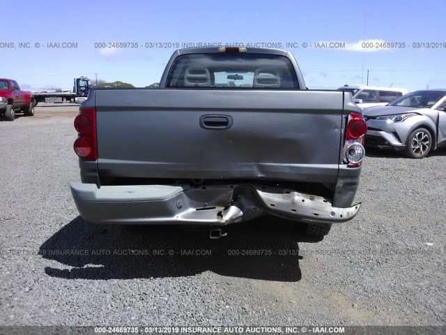 1D7HE48N15S246312 - 2005 DODGE DAKOTA QUAD SLT GRAY photo 6