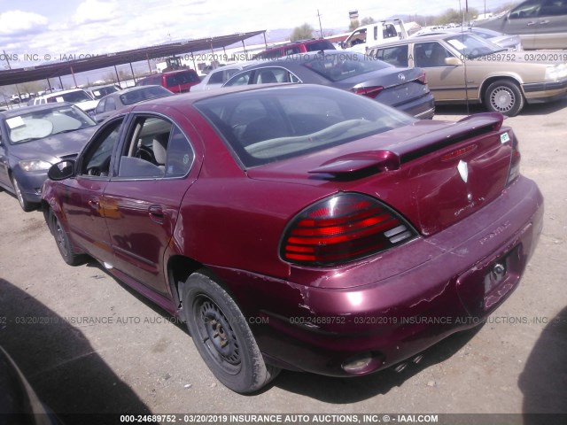 1G2NE52E95M152800 - 2005 PONTIAC GRAND AM SE RED photo 3