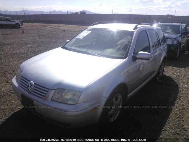 WVWSP61J72W336260 - 2002 VOLKSWAGEN JETTA GLS TDI SILVER photo 2