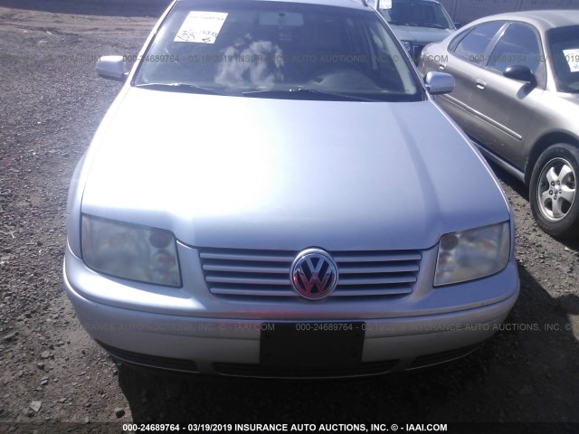 WVWSP61J72W336260 - 2002 VOLKSWAGEN JETTA GLS TDI SILVER photo 6