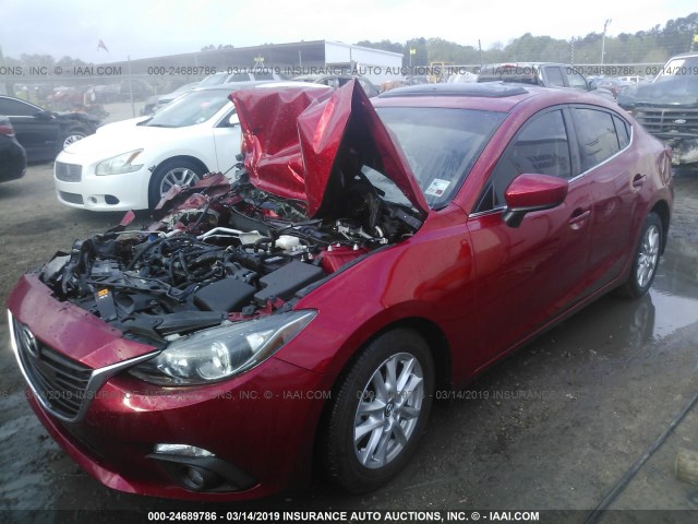 3MZBM1X78GM237863 - 2016 MAZDA 3 GRAND TOURING RED photo 2