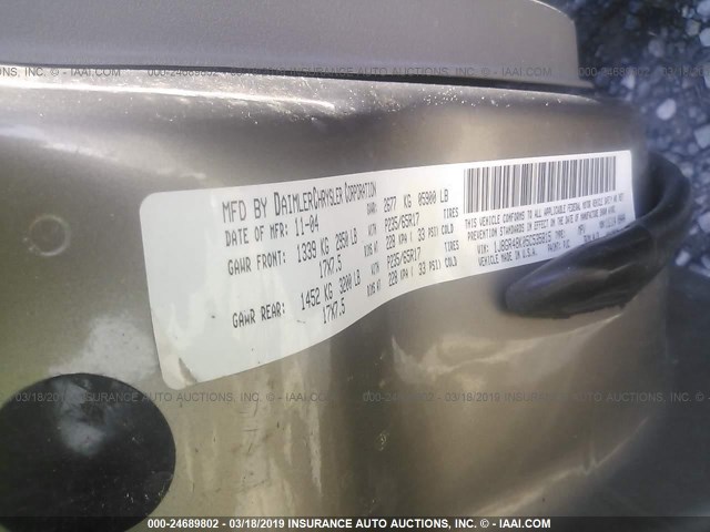 1J8GR48K05C535815 - 2005 JEEP GRAND CHEROKEE LAREDO/COLUMBIA/FREEDOM 棕色 照片 9