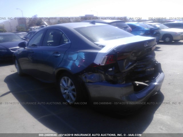 JTHBF1D26E5026779 - 2014 LEXUS IS 250 GRAY photo 3