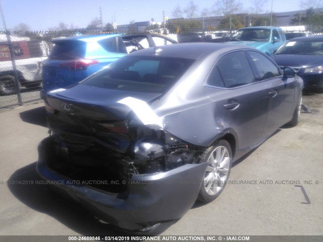 JTHBF1D26E5026779 - 2014 LEXUS IS 250 GRAY photo 4