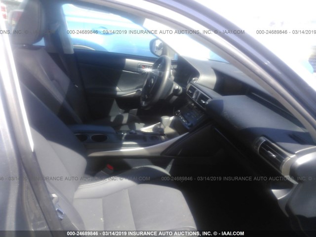 JTHBF1D26E5026779 - 2014 LEXUS IS 250 GRAY photo 5