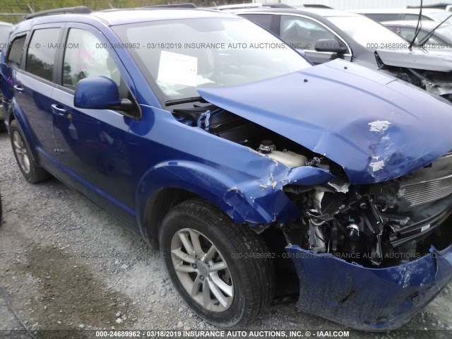 3C4PDCBG3FT744041 - 2015 DODGE JOURNEY SXT BLUE photo 1