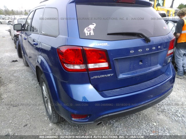 3C4PDCBG3FT744041 - 2015 DODGE JOURNEY SXT BLUE photo 3