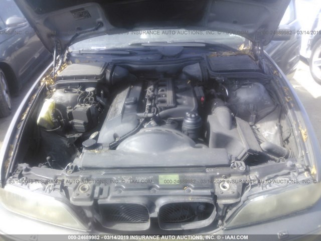 WBADT43463G031177 - 2003 BMW 525 I AUTOMATIC GRAY photo 10