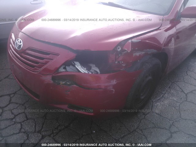 4T1BE46K87U146980 - 2007 TOYOTA CAMRY NEW GENERAT CE/LE/XLE/SE BURGUNDY photo 6