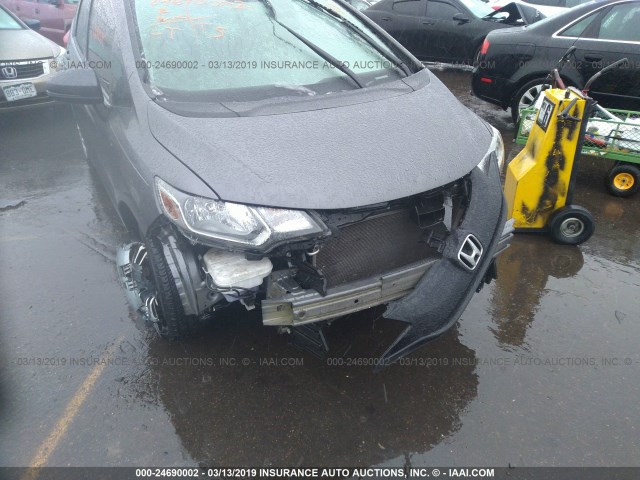 3HGGK5H55FM771454 - 2015 HONDA FIT LX GRAY photo 6