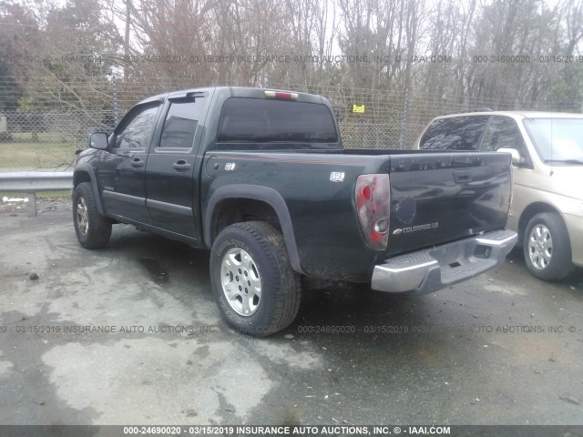 1GCDT136558219561 - 2005 CHEVROLET COLORADO GREEN photo 3