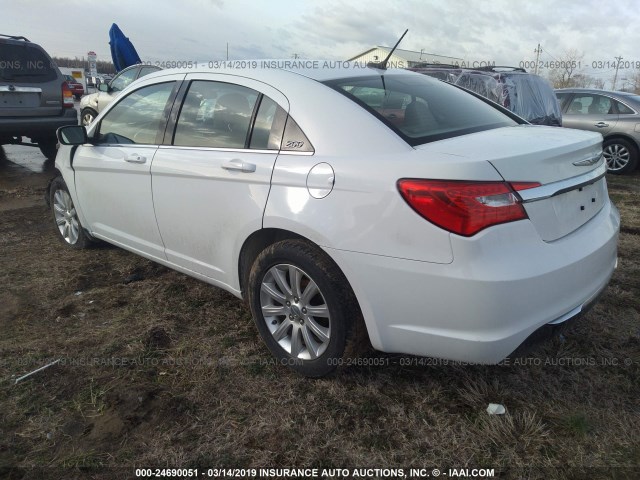 1C3CCBBB1DN515715 - 2013 CHRYSLER 200 TOURING WHITE photo 3