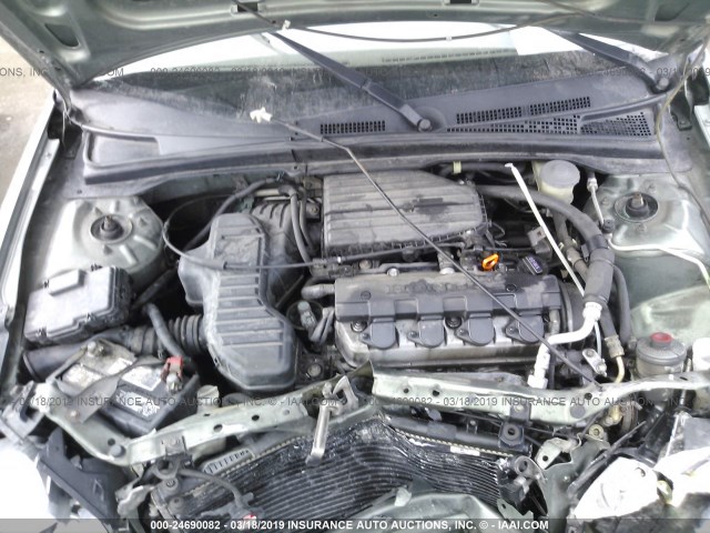 1HGES16364L003076 - 2004 HONDA CIVIC DX VP Yaşıl foto 10