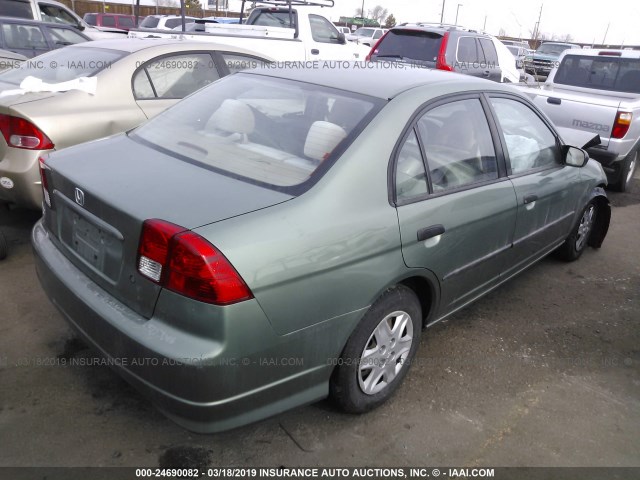 1HGES16364L003076 - 2004 HONDA CIVIC DX VP Yaşıl foto 4