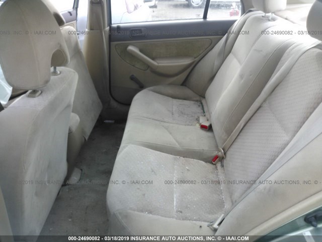 1HGES16364L003076 - 2004 HONDA CIVIC DX VP Yaşıl foto 8