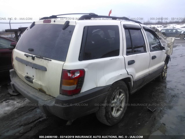 1J4GW48S54C264016 - 2004 JEEP GRAND CHEROKEE LAREDO/COLUMBIA/FREEDOM 白色 照片 4