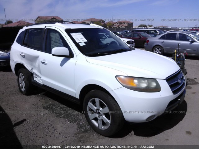 5NMSH73E07H057584 - 2007 HYUNDAI SANTA FE SE/LIMITED WHITE photo 1