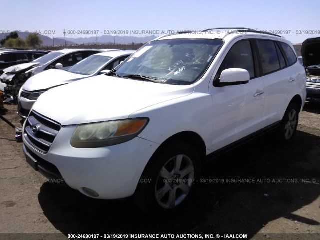 5NMSH73E07H057584 - 2007 HYUNDAI SANTA FE SE/LIMITED WHITE photo 2