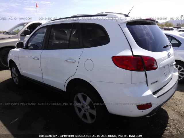 5NMSH73E07H057584 - 2007 HYUNDAI SANTA FE SE/LIMITED WHITE photo 3