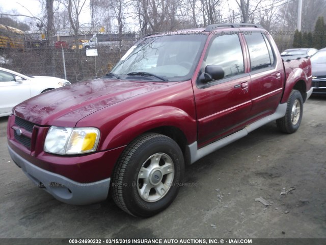 1FMZU77E43UA71507 - 2003 FORD EXPLORER SPORT TR  RED photo 2